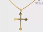 22K Yellow Gold Cross Pendant