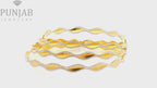 22K Two-Tone Gold Bangle