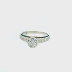 18K White Gold Diamond Ring with 0.53 CT Diamond (VS Clarity)