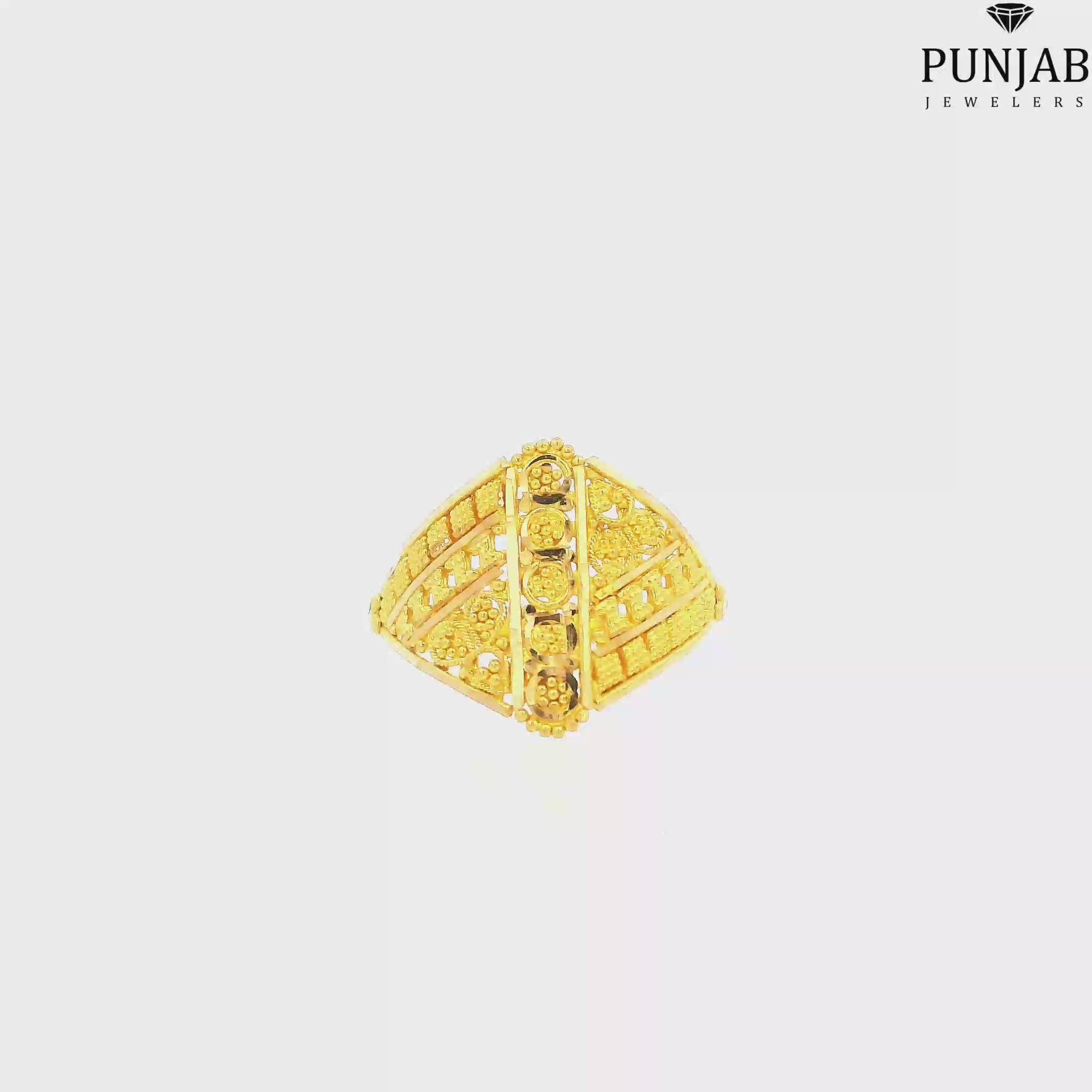 22K Yellow Gold Traditional Ring