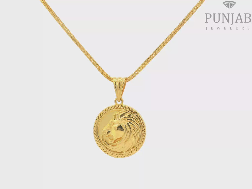 22K Yellow Gold Fancy Pendant
