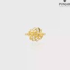 22K Yellow Gold Fancy Ring with Colored Stone