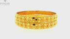 22K Yellow Gold Traditional Bangles – Timeless Heritage Design