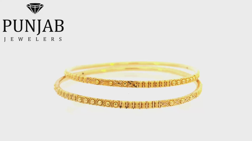 22K Yellow Gold Traditional Bangle