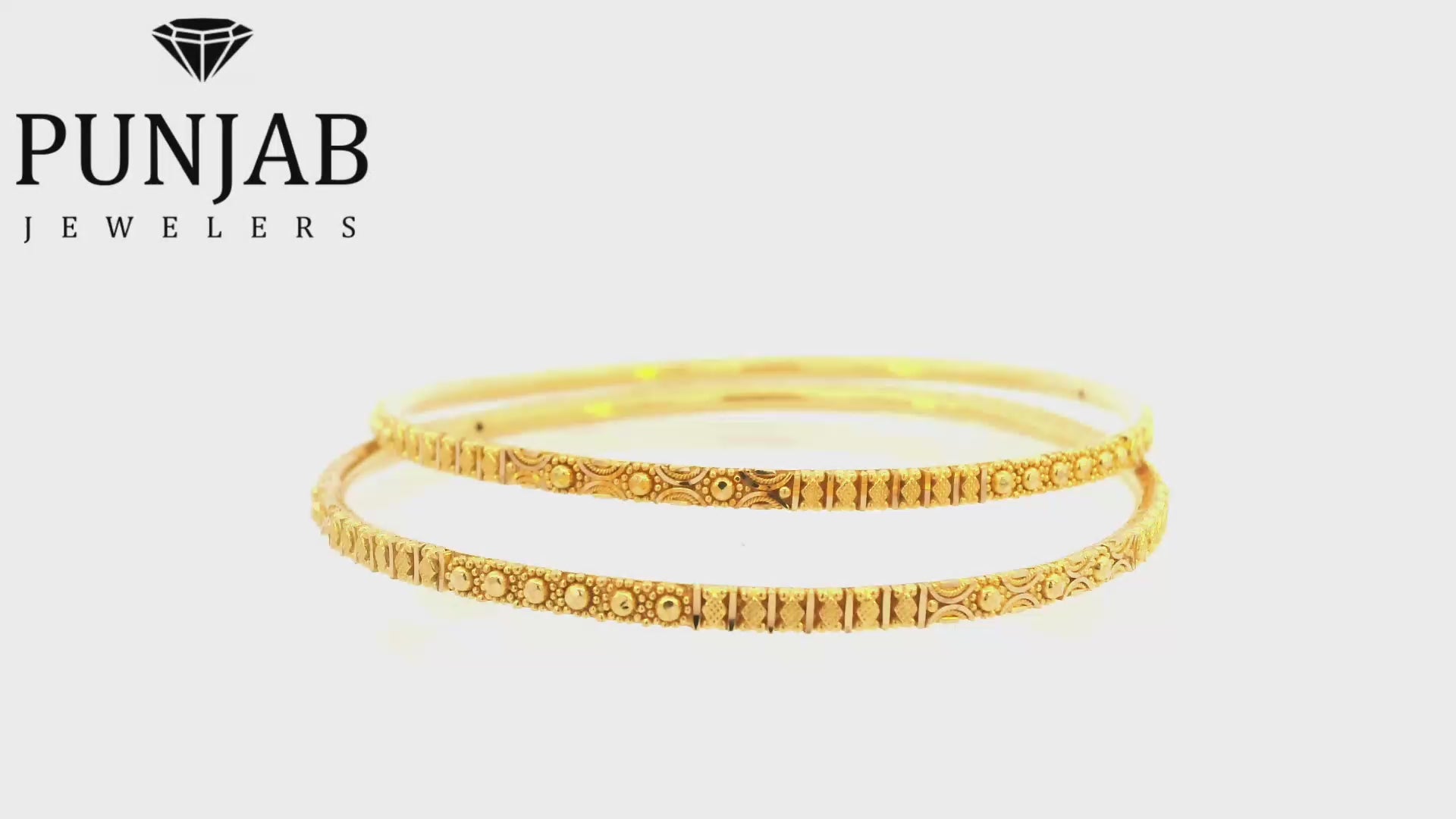 22K Yellow Gold Traditional Bangle