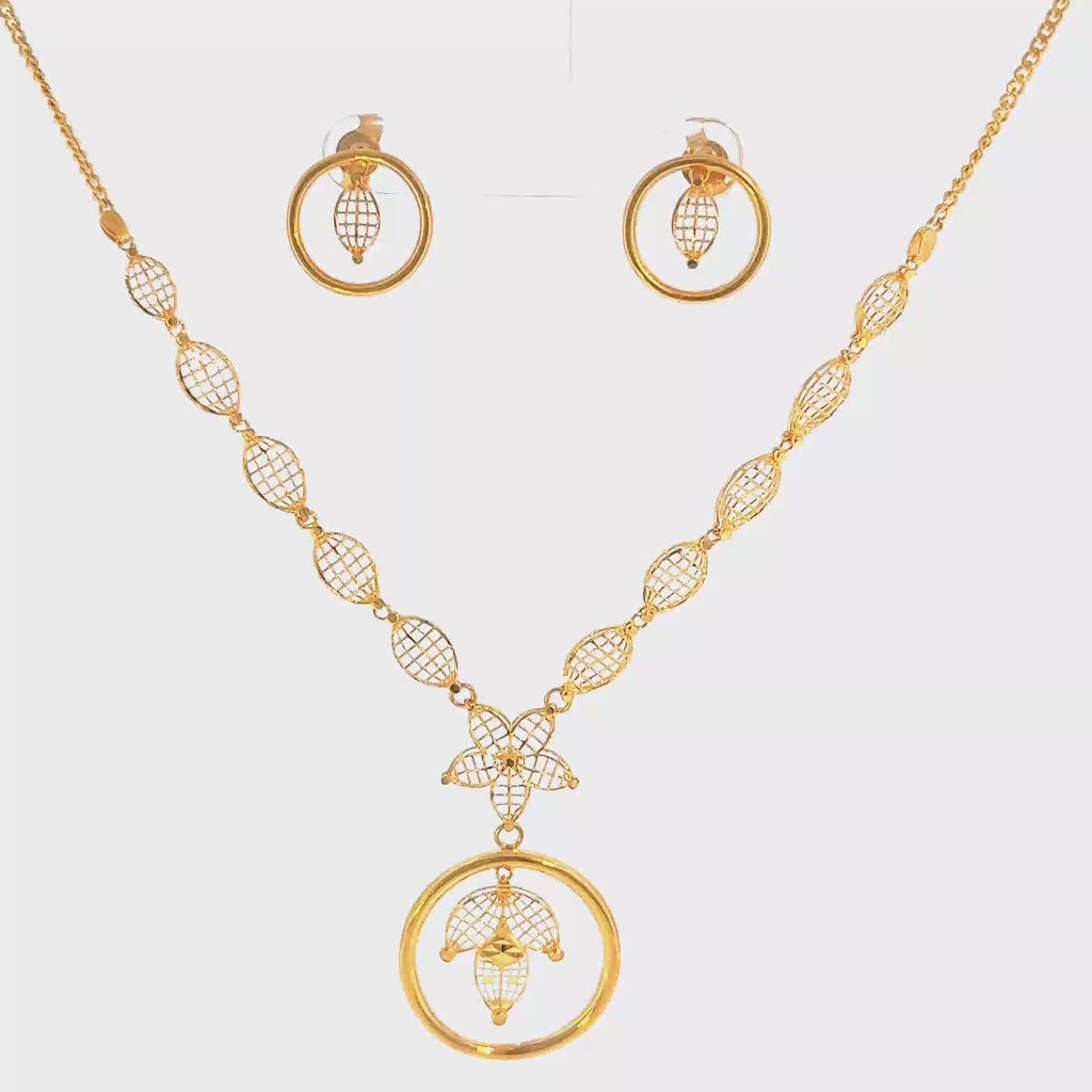 22K Minimalist Yellow Gold Layered Bar and Vertical Stick Drop Necklace