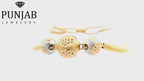 22K Two-Tone Gold Bracelet with Lobster Lock