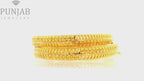 22K Yellow Gold Traditional Screw Open Bangles – Timeless Heritage Elegance