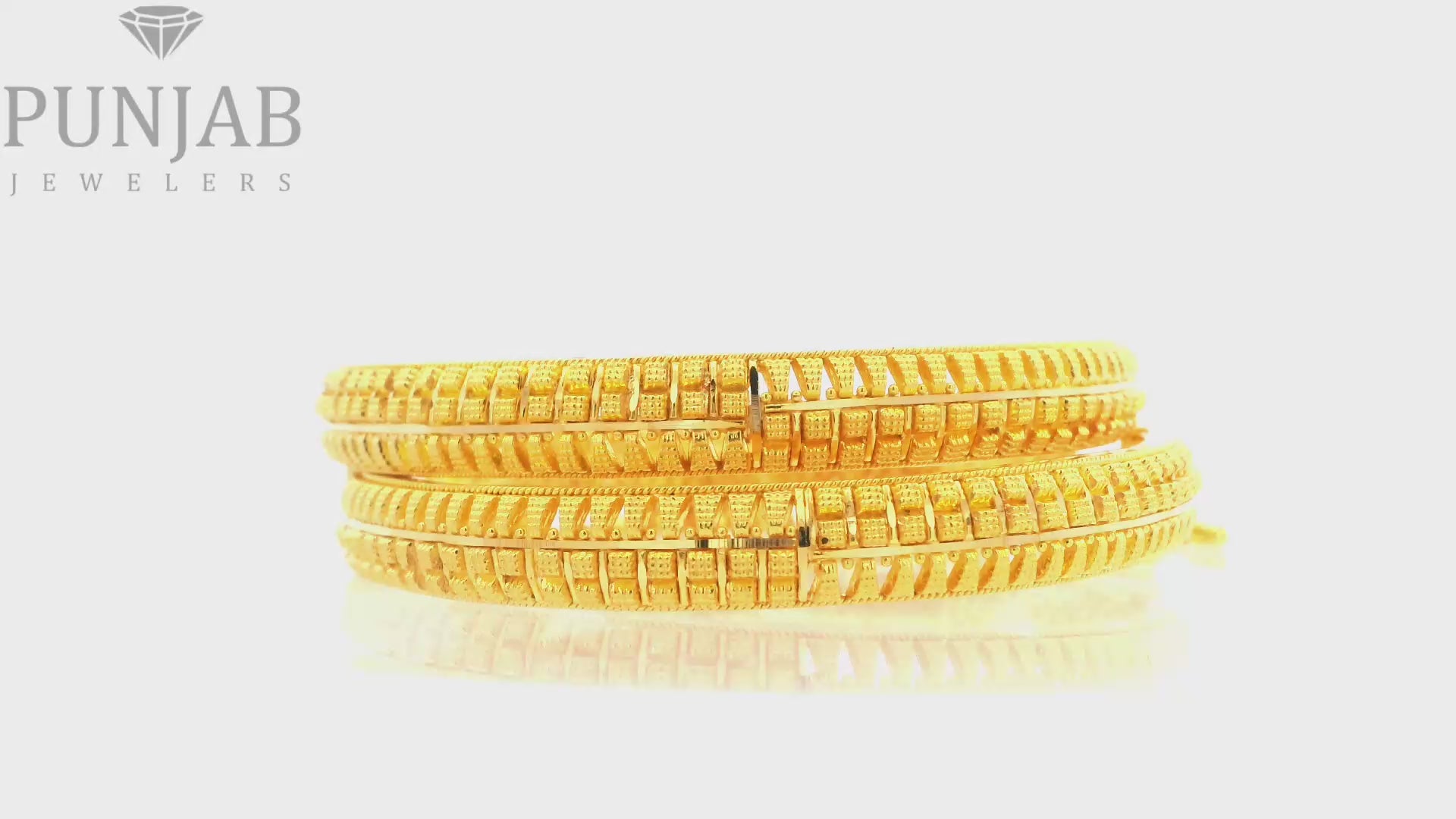 22K Yellow Gold Traditional Screw Open Bangles – Timeless Heritage Elegance