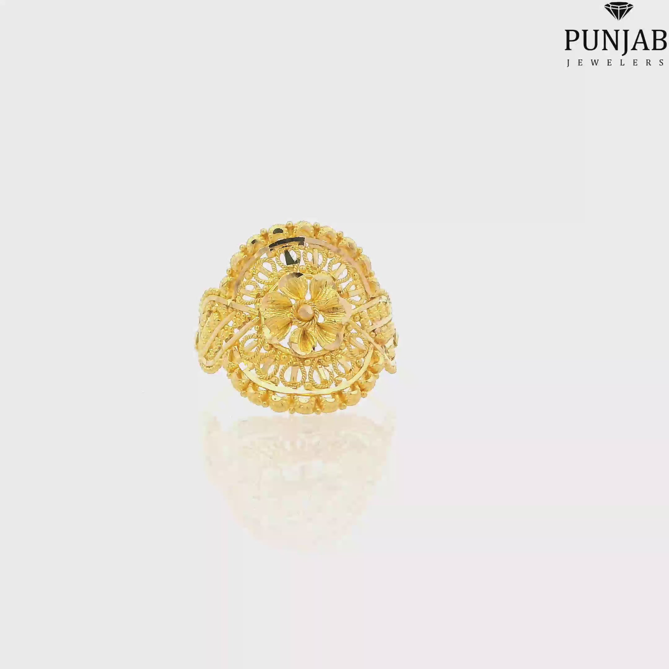 22K Yellow Gold Traditional Ring