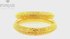 22K Yellow Gold Traditional Bangles – Timeless Heritage Elegance