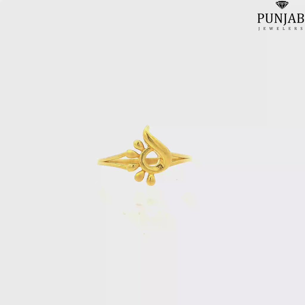 22K Yellow Gold Fancy Ring