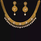 22K Timeless Strand of Luminous Round Pearl Beads with Yellow Gold Clasp
