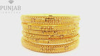 22K Yellow Gold Traditional Bangles Set – Timeless Heritage Elegance