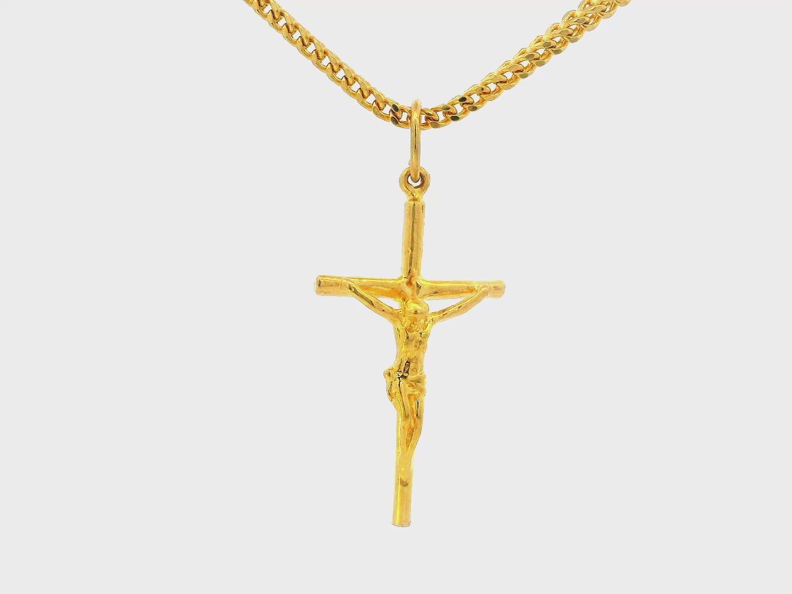 22K Yellow Gold Cross Pendant