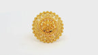 22k Yellow Gold Ornate Mandala Ring