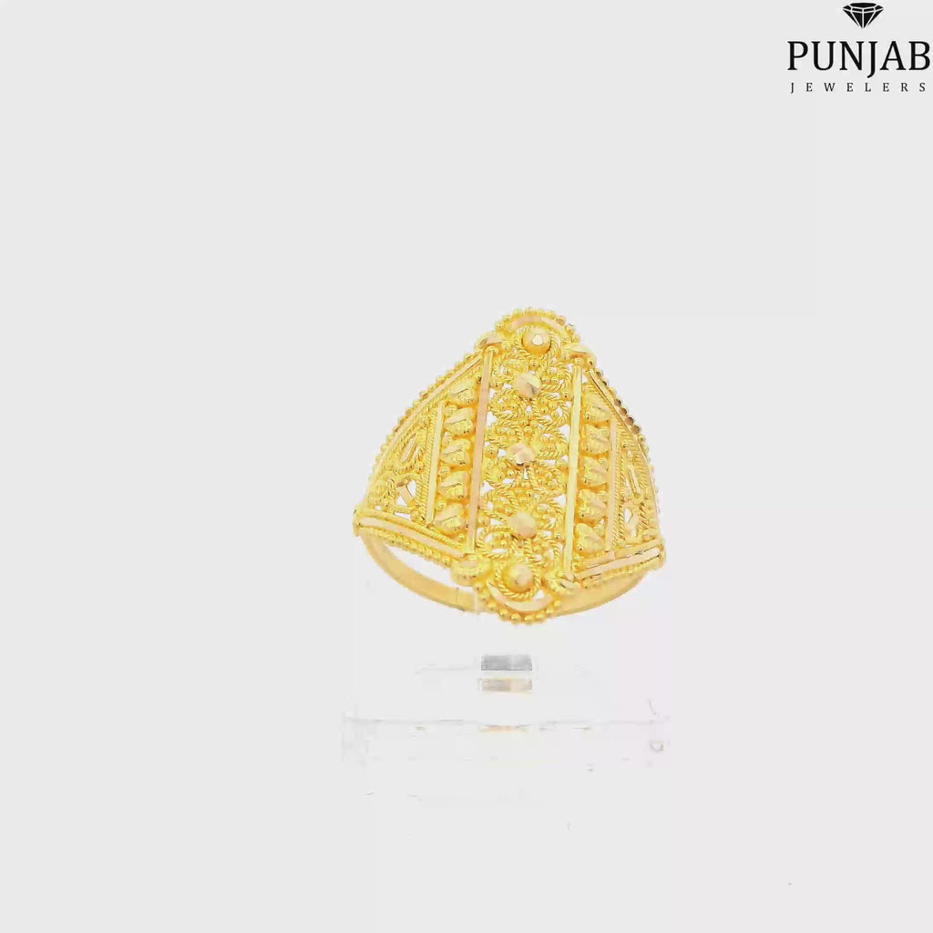 22K Yellow Gold Traditional Ring