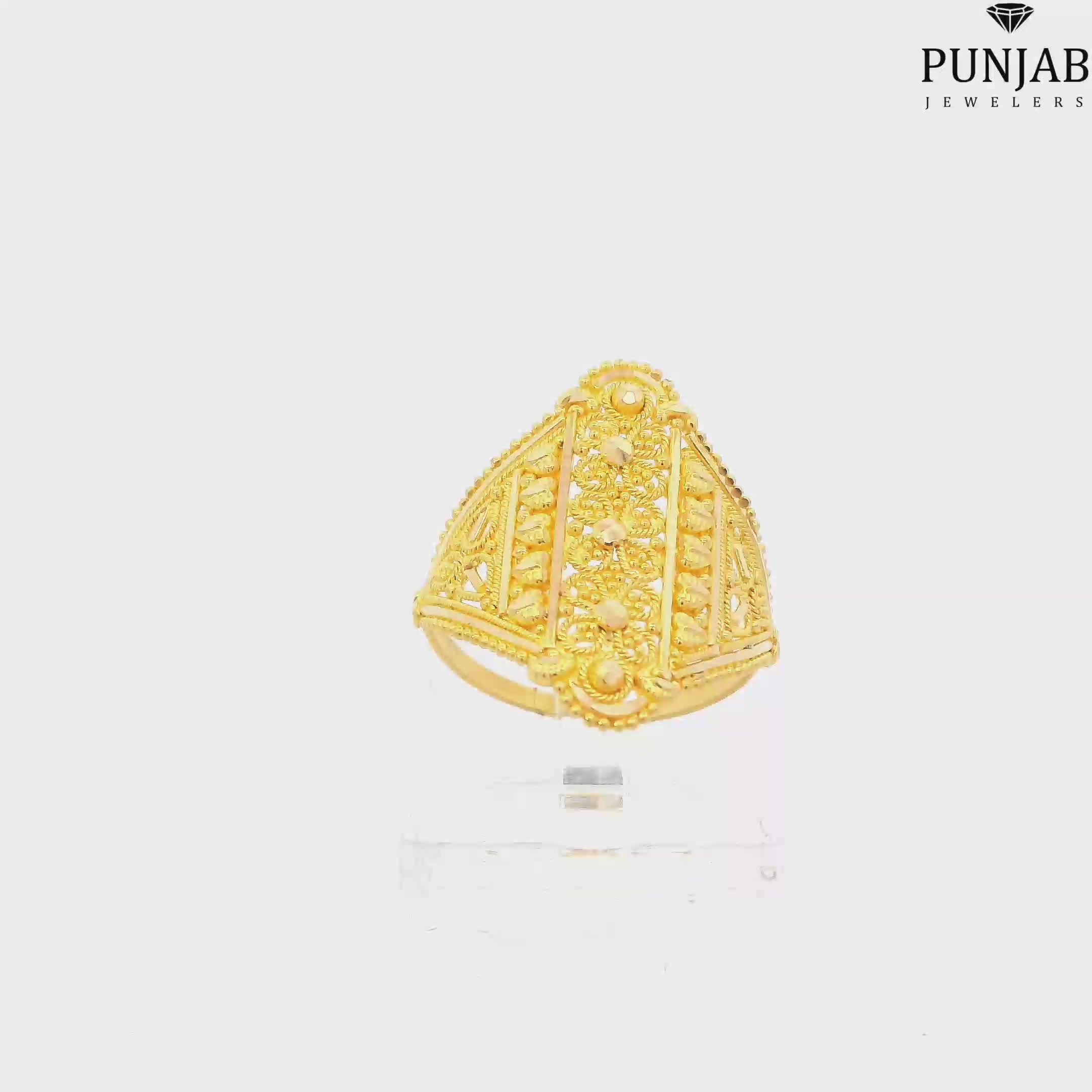 22K Yellow Gold Traditional Ring