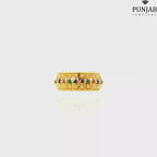 22K Yellow Gold Fancy Ring with Colored Stone