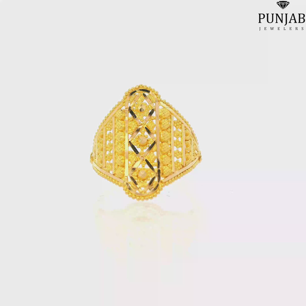 22K Yellow Gold Traditional Ring