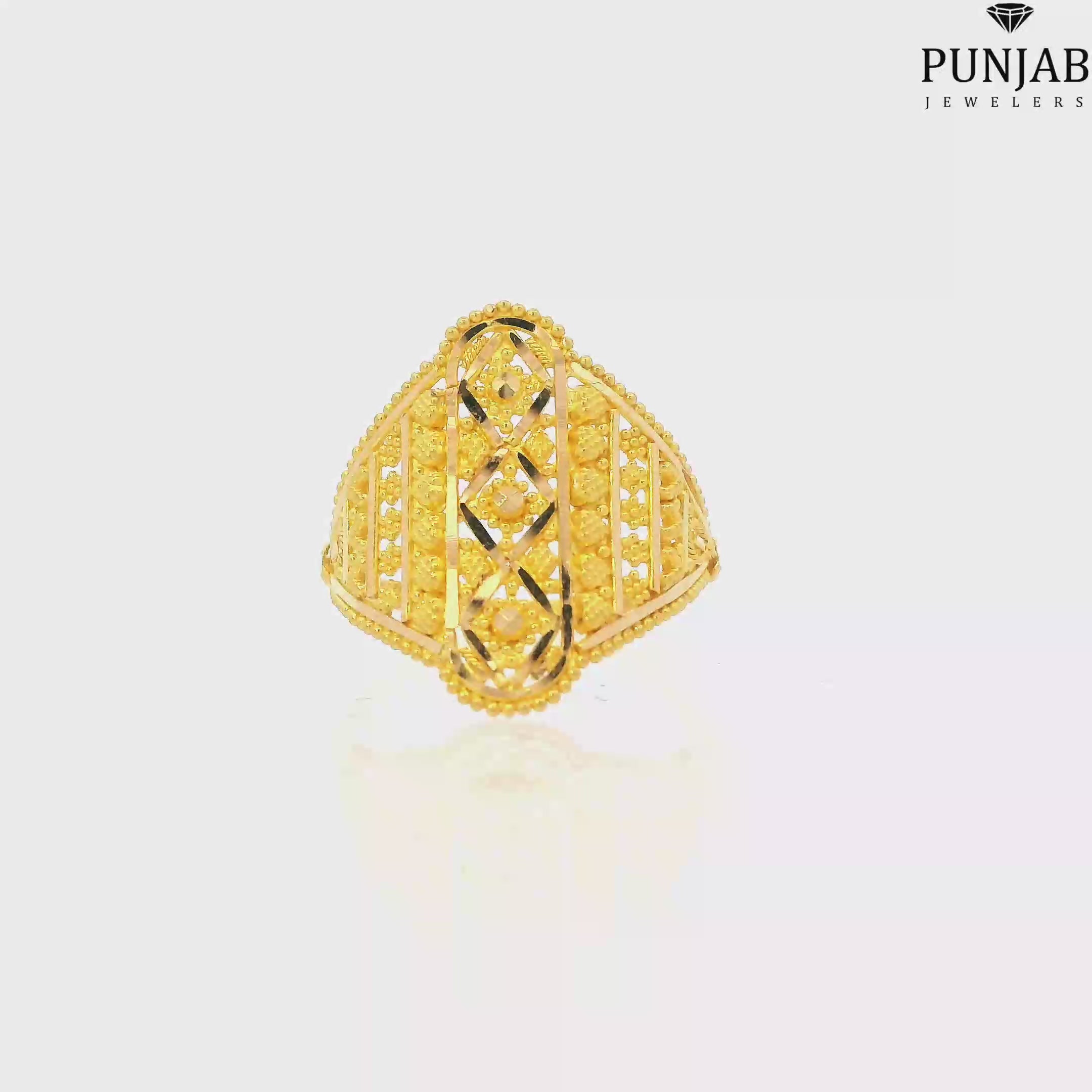 22K Yellow Gold Traditional Ring