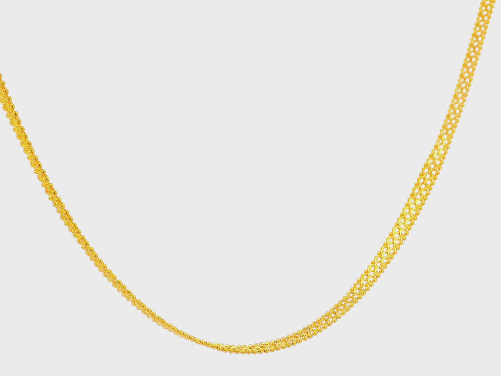 22K Yellow Gold Chain Necklace with 4.25mm Width