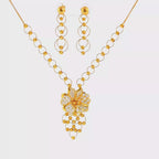 22K Minimalist Layered Yellow Gold Multi-Strand Cable Chain Necklace