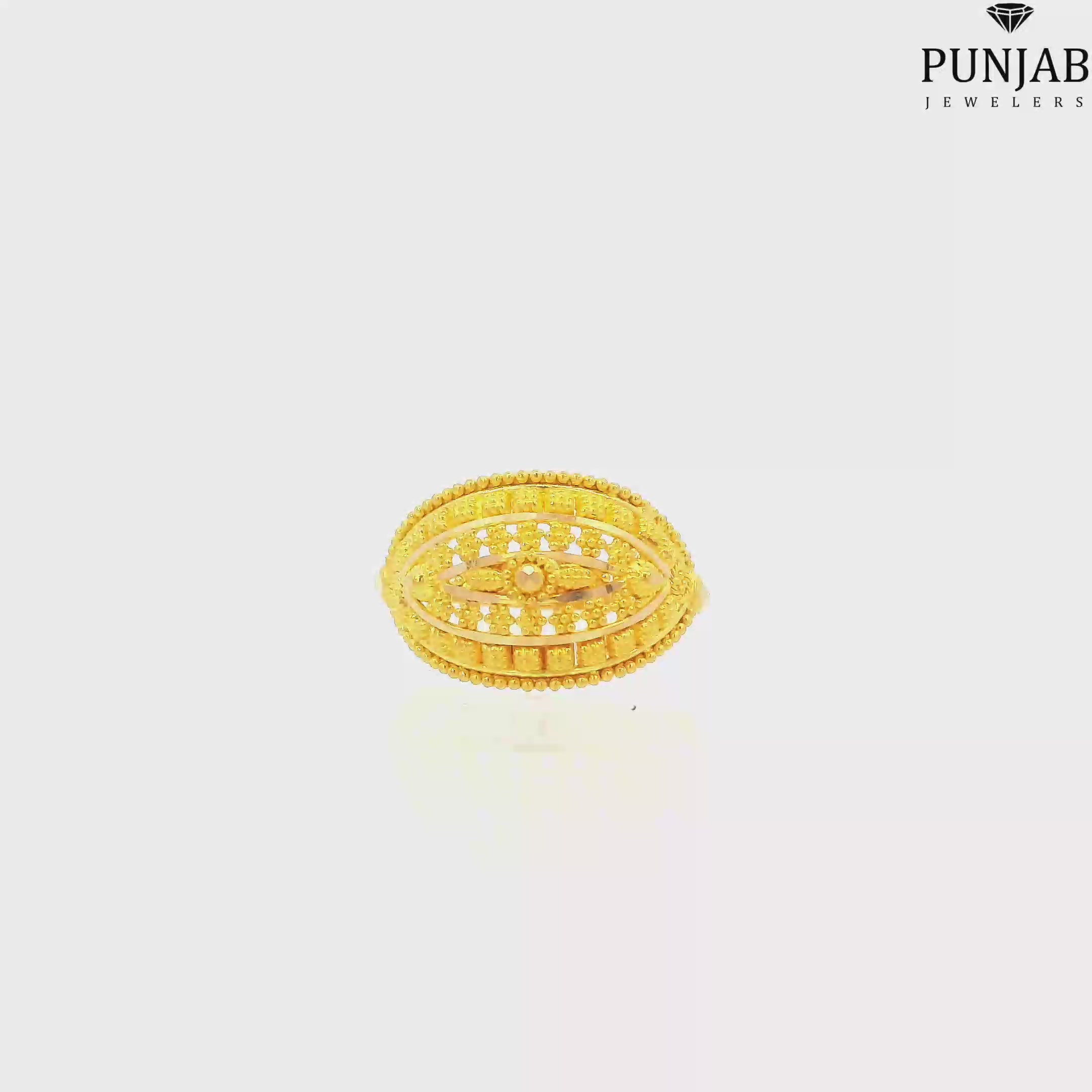 22K Yellow Gold Traditional Ring