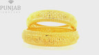 22K Yellow Gold Traditional Screw Open Bangles