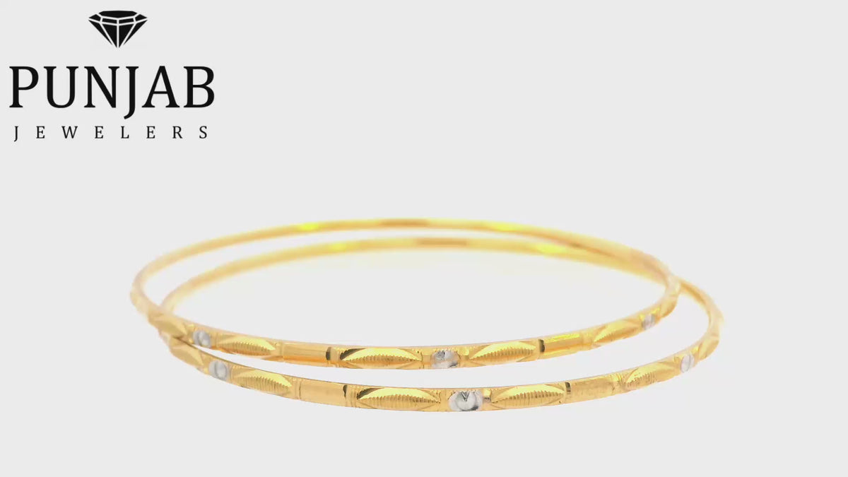 22K Yellow Gold Traditional Bangle