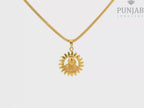 22K Yellow Gold Om Pendant