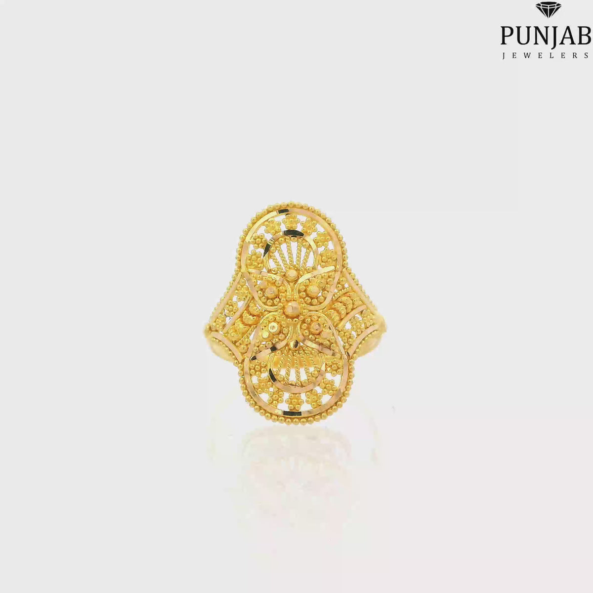 22K Yellow Gold Traditional Ring