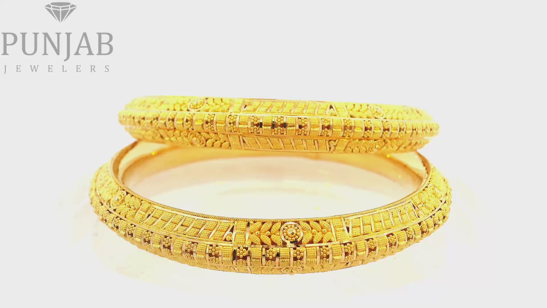 22K Yellow Gold Traditional Bangles – Timeless Heritage Elegance
